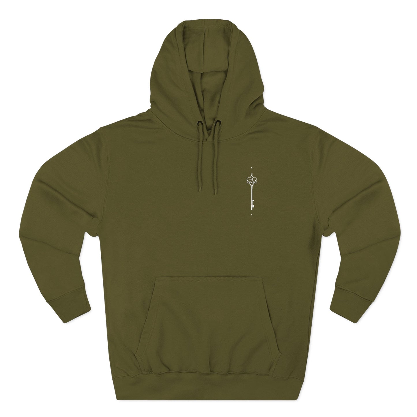 Skeleton key Three-Panel Fleece Hoodie
