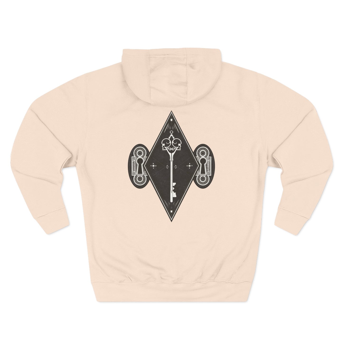 Skeleton key Three-Panel Fleece Hoodie