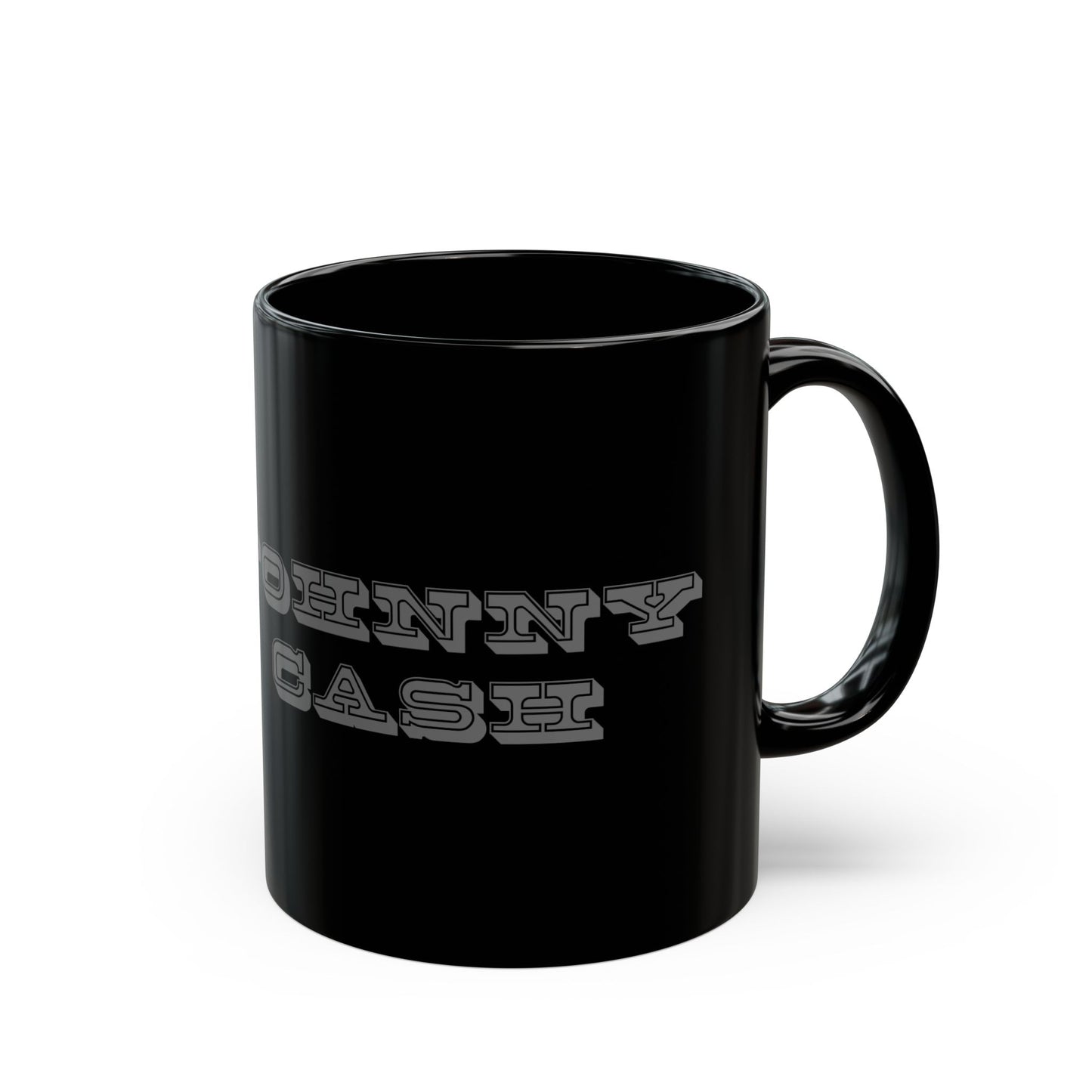 Johnny Cash Black Coffee Mug — Retro Western Musician Tribute (11oz & 15oz)