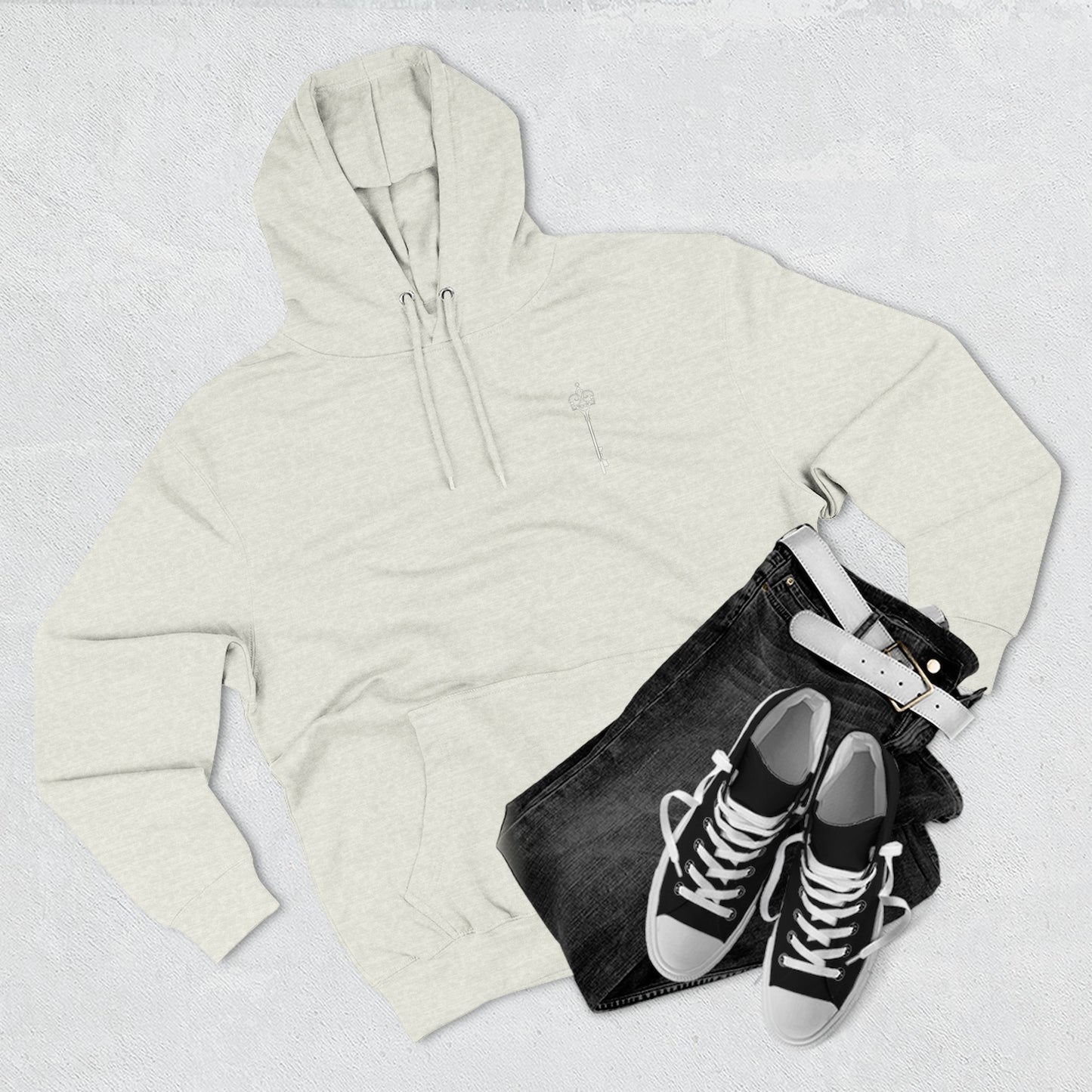 Skeleton key Three-Panel Fleece Hoodie