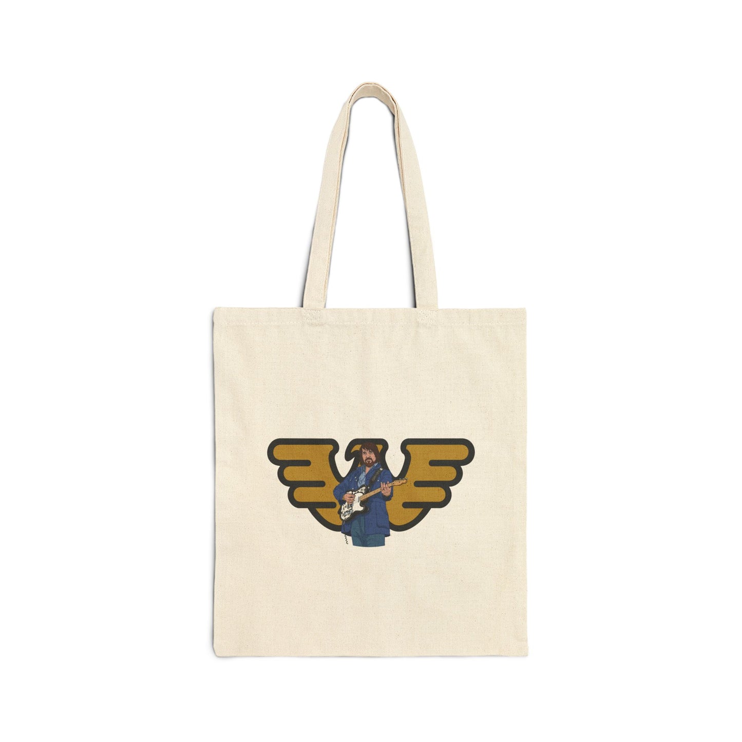 Canvas Tote Bag — Retro Waylon Jennings Graphic