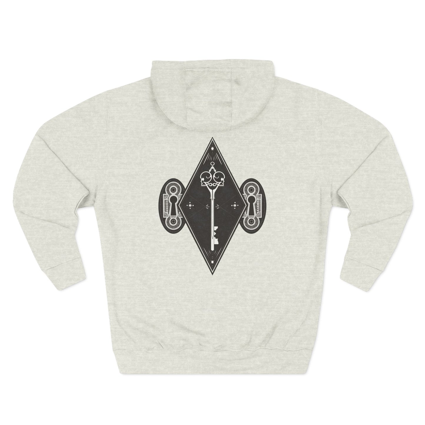 Skeleton key Three-Panel Fleece Hoodie
