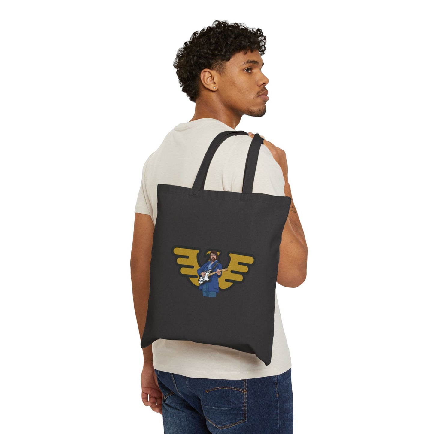 Canvas Tote Bag — Retro Waylon Jennings Graphic