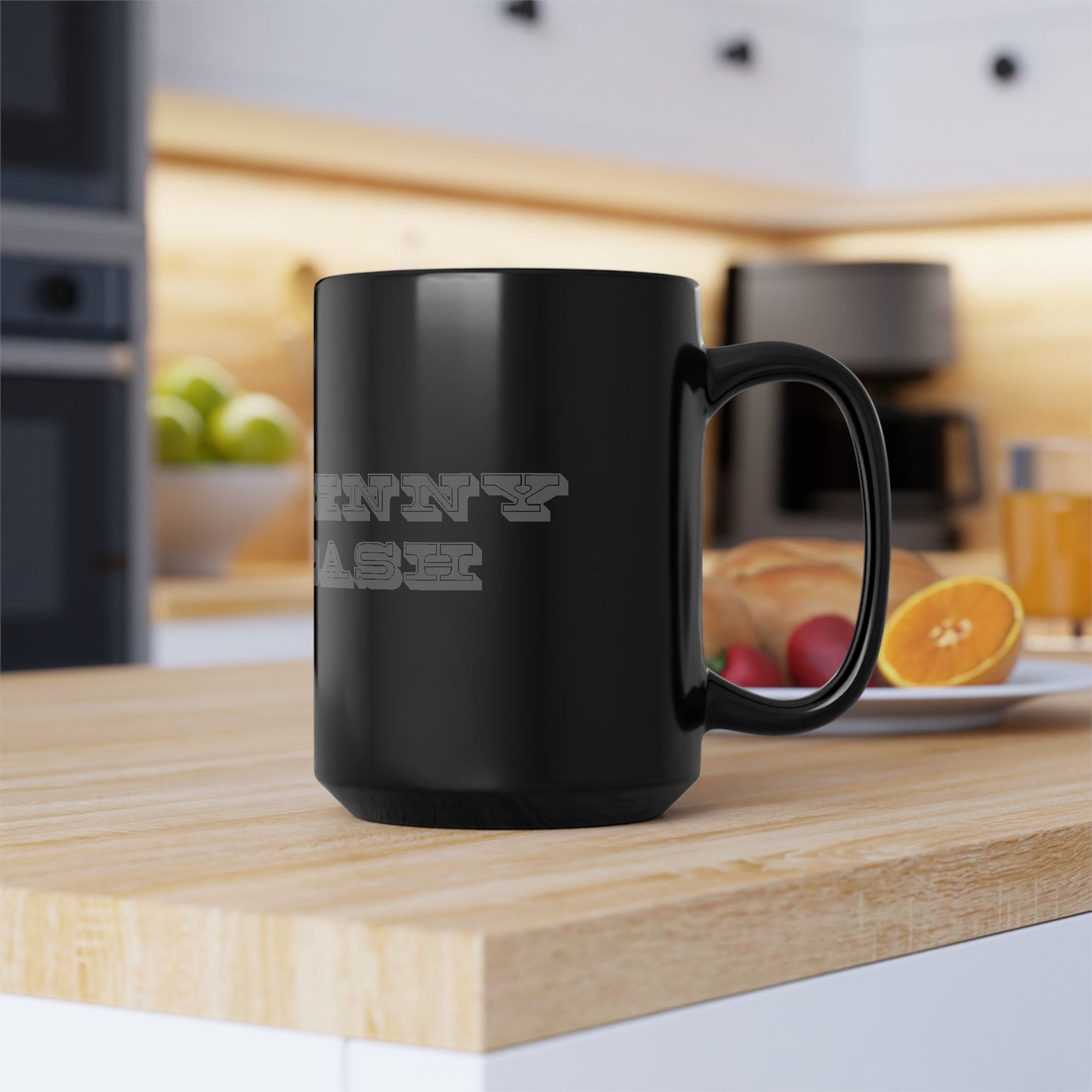Johnny Cash Black Coffee Mug — Retro Western Musician Tribute (11oz & 15oz)