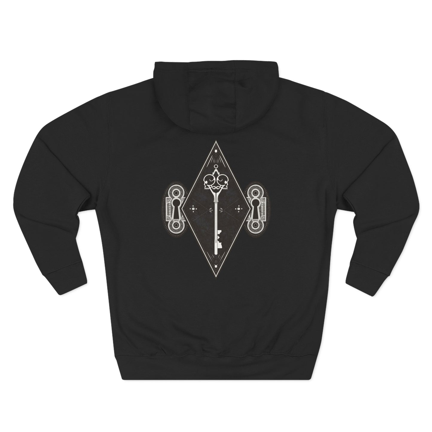 Skeleton key Three-Panel Fleece Hoodie