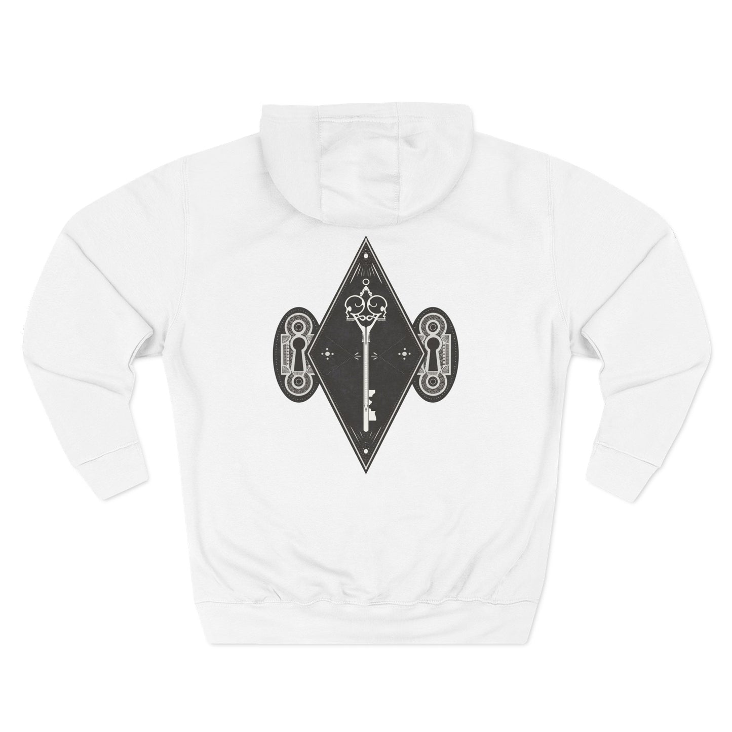 Skeleton key Three-Panel Fleece Hoodie