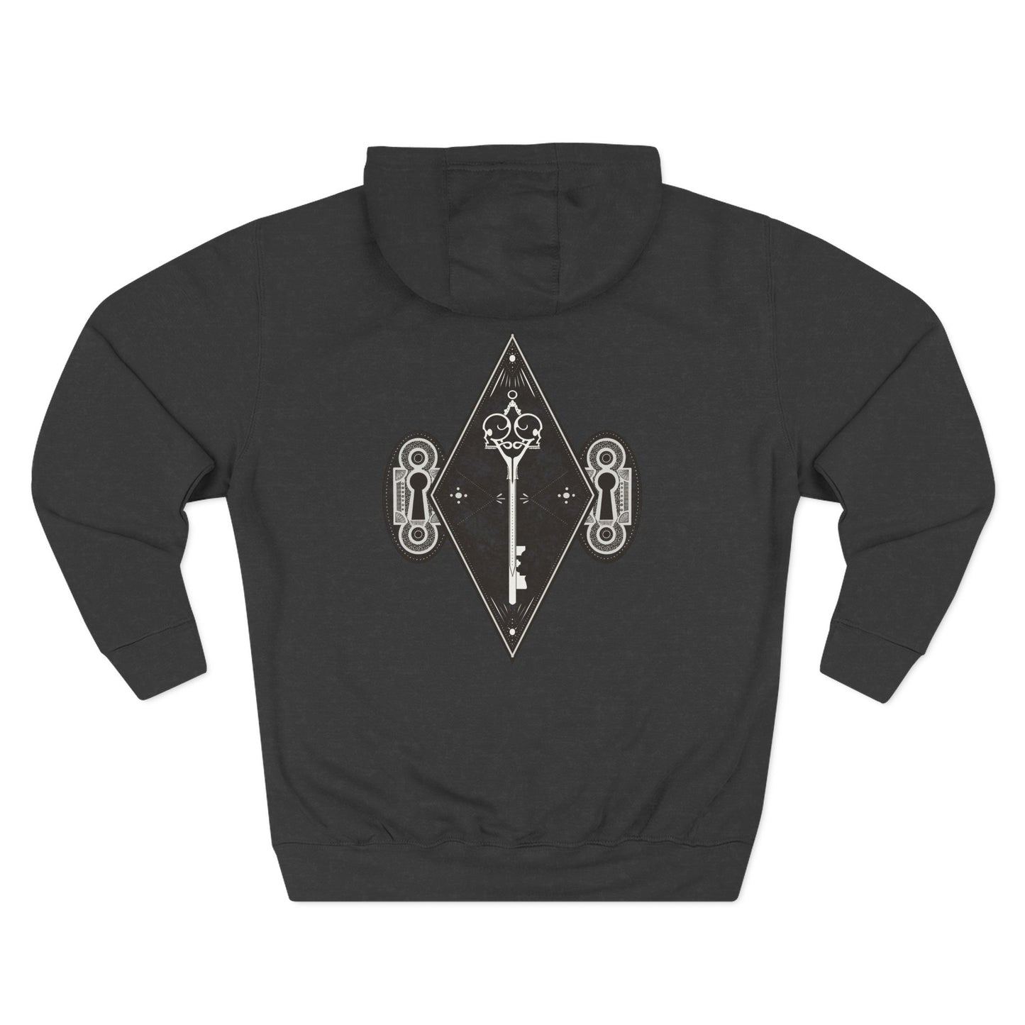 Skeleton key Three-Panel Fleece Hoodie